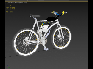 MOTORISED PUSH BIKE BICYCLE MTB MOTOR CYCLE PETROL ENGINE MOTORIZED 3D Model