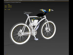 MOTORISED PUSH BIKE BICYCLE MTB MOTOR CYCLE PETROL ENGINE MOTORIZED 3D Model
