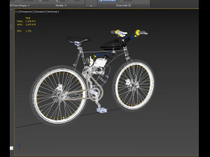 MOTORISED PUSH BIKE BICYCLE MTB MOTOR CYCLE PETROL ENGINE MOTORIZED 3D Model