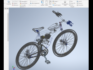 MOTORISED PUSH BIKE BICYCLE MTB MOTOR CYCLE PETROL ENGINE MOTORIZED 3D Model