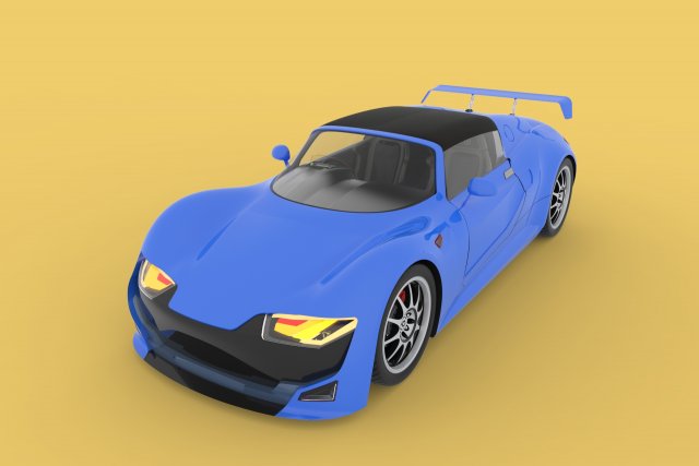 GENERIC ELECTRIC SPORT CAR INTERIOR SEDAN COUPE EV CONVERTIBLE ROADSTER 3Dモデル .c4d .max .obj .3ds .fbx .stl .blend 