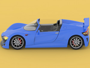 GENERIC ELECTRIC SPORT CAR INTERIOR SEDAN COUPE EV CONVERTIBLE ROADSTER 3Dモデル