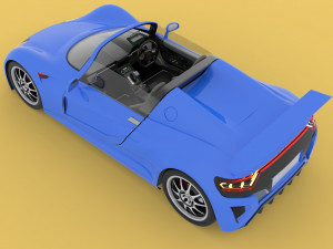 GENERIC ELECTRIC SPORT CAR INTERIOR SEDAN COUPE EV CONVERTIBLE ROADSTER 3Dモデル