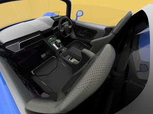 GENERIC ELECTRIC SPORT CAR INTERIOR SEDAN COUPE EV CONVERTIBLE ROADSTER 3Dモデル