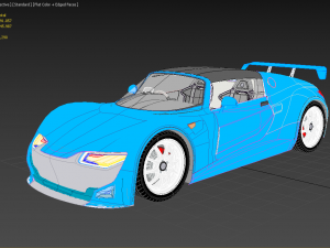GENERIC ELECTRIC SPORT CAR INTERIOR SEDAN COUPE EV CONVERTIBLE ROADSTER 3Dモデル