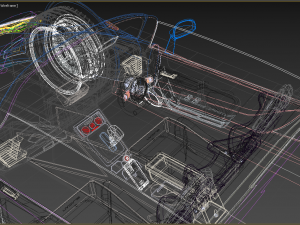 GENERIC ELECTRIC SPORT CAR INTERIOR SEDAN COUPE EV CONVERTIBLE ROADSTER 3Dモデル