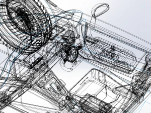 GENERISCHES ELEKTRISCHES SPORTWAGEN-INNENRAUM, SEDAN COUPE EV CABRIO ROADSTER 3D Modell