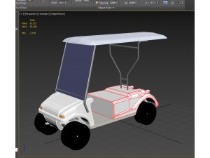 GOLF CART BUGGY CAR GOLF CART VEHICLE PATREV 3D Модель