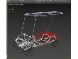 GOLF CART BUGGY CAR GOLF CART VEHICLE PATREV 3D Модель