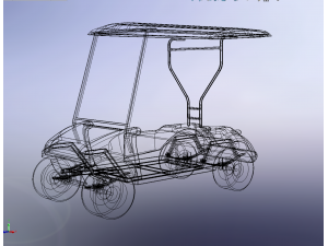 GOLF CART BUGGY CAR GOLF CART VEHICLE PATREV 3D Модель