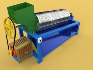 ROTARY DRUM SAND SIEVE MACHINE INDUSTRIAL SIEVING SCREENING SIEVER 3D Модель