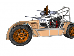DESERT PATROL VEHICLE MILITARY DPV DUNE BUGGY Model 3D