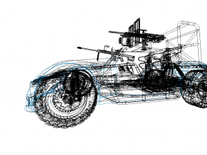 DESERT PATROL VEHICLE MILITARY DPV DUNE BUGGY Model 3D