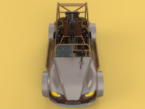 DESERT PATROL VEHICLE MILITARY DPV DUNE BUGGY Model 3D