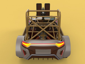 DESERT PATROL VEHICLE MILITARY DPV DUNE BUGGY Model 3D