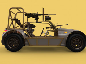 DESERT PATROL VEHICLE MILITARY DPV DUNE BUGGY Model 3D