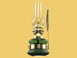 ANTIQUE BRASS LANTERN KEROSENE OIL VINTAGE LAMP LIGHT CLASSIC 3D Model