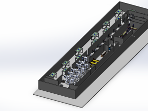 PRODUCTION LINE LAYOUT WORKSHOP FACTORY INDUSTRIAL FLOOR PLAN 3D-Modell