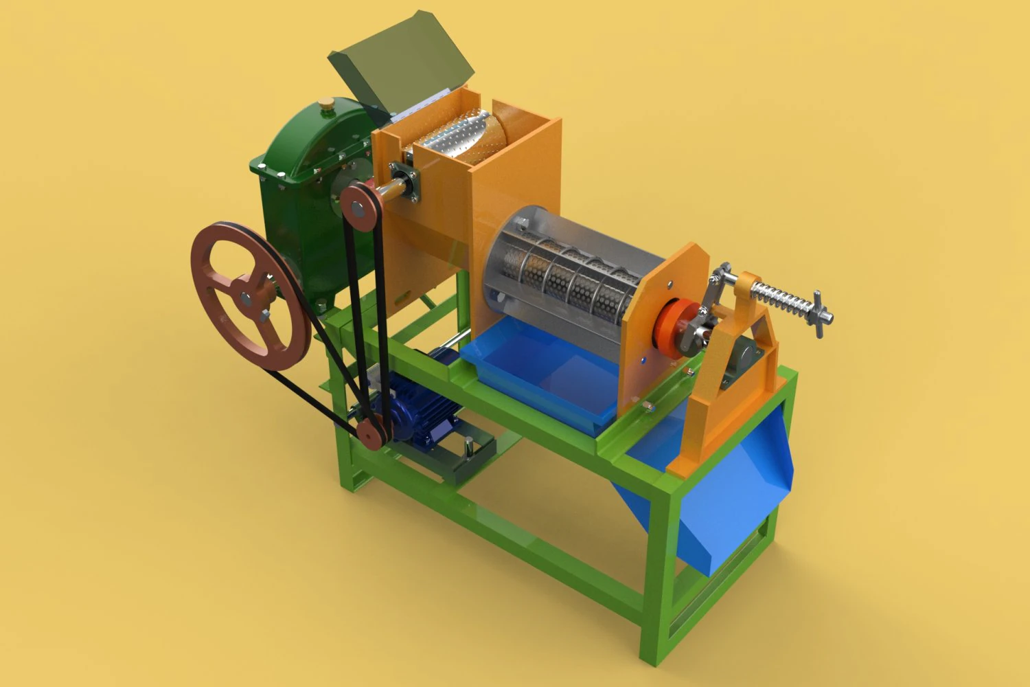 SQUEEZER COCONUT MILK CREAM EXTRACTOR PRESS JUICER SHREDDER 3D Model .c4d .max .obj .3ds .fbx .stl .blend 