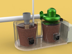 ULTRASONIC COOLING SYSTEM MIST HUMIDIFIER VAPORIZER FARM 3D मॉडल