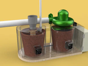 УЛЬТРАЗВУКОВАЯ СИСТЕМА ОХЛАЖДЕНИЯ ТУМАННЫЙ УВЛАЖНИТЕЛЬ ИСПАРИТЕЛЬ ФЕРМА 3D Модель