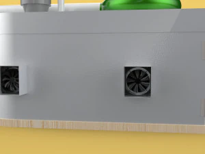 УЛЬТРАЗВУКОВАЯ СИСТЕМА ОХЛАЖДЕНИЯ ТУМАННЫЙ УВЛАЖНИТЕЛЬ ИСПАРИТЕЛЬ ФЕРМА 3D Модель