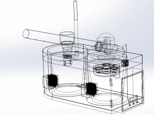 УЛЬТРАЗВУКОВАЯ СИСТЕМА ОХЛАЖДЕНИЯ ТУМАННЫЙ УВЛАЖНИТЕЛЬ ИСПАРИТЕЛЬ ФЕРМА 3D Модель