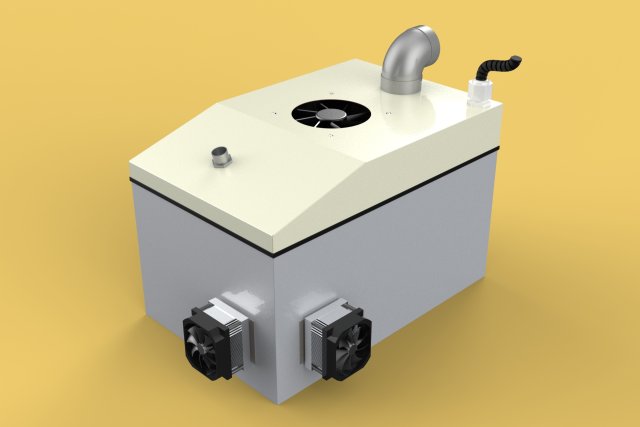 TEMPERATURE COOLING ULTRASONIC MIST HUMIDIFIER FOG FARMING Model 3D .c4d .max .obj .3ds .fbx .stl .blend 
