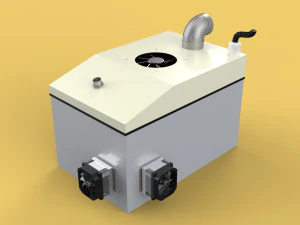 RAFFREDDAMENTO A TEMPERATURA UMIDIFICATORE NEBBIA A ULTRASUONI Agricoltura NEBBIA Modello 3D