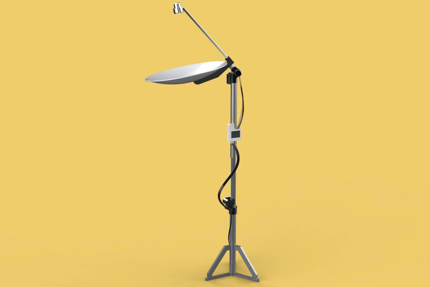 PARABOLIC ANTENNA TRACKER TRACKING SYSTEM 3D Model .c4d .max .obj .3ds .fbx .stl .blend 