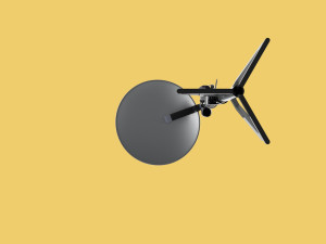 PARABOLIC ANTENNA TRACKER TRACKING SYSTEM 3D-Modell