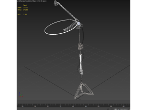 PARABOLIC ANTENNA TRACKER TRACKING SYSTEM 3D-Modell