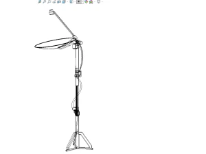 PARABOLIC ANTENNA TRACKER TRACKING SYSTEM 3D Model