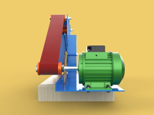BELT POLISHER GRINDER SANDER ABRASIVE EDGES SHARPENER 3D Model