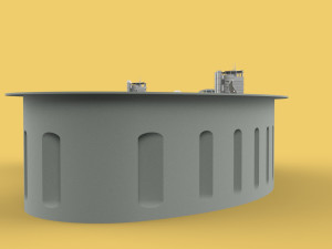ANTI TSUNAMI BUILDING WALL INNOVATION CONCEPT 3D 模型