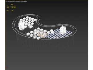 ANTI TSUNAMI BUILDING WALL INNOVATION CONCEPT 3D Model