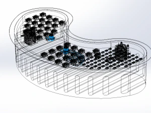 ANTI TSUNAMI BUILDING WALL INNOVATION CONCEPT 3D Model