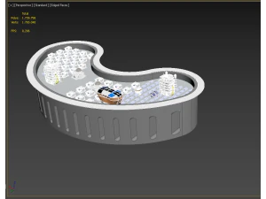 ANTI TSUNAMI BUILDING WALL INNOVATION CONCEPT 3D Model