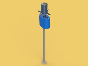 CENTRIFUGAL ROTARY FISH FEEDER SPREADER 3D Model