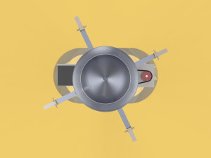 CENTRIFUGAL ROTARY FISH FEEDER SPREADER 3Dモデル