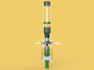 ROTARY CENTRIFUGAL FISH FEEDER SPREADER 3D Model