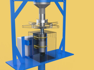 AUTOMATIC FISH FEEDER SPREADER ROTARY CENTRIFUGAL 3D Model