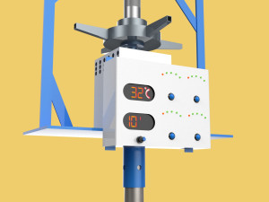AUTOMATIC FISH FEEDER SPREADER ROTARY CENTRIFUGAL 3D Model