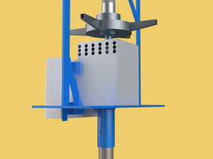 AUTOMATIC FISH FEEDER SPREADER ROTARY CENTRIFUGAL 3D Model