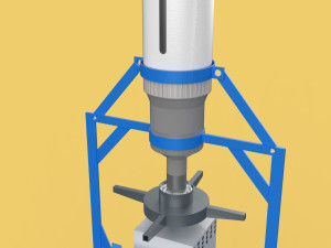 AUTOMATIC FISH FEEDER SPREADER ROTARY CENTRIFUGAL 3D Model
