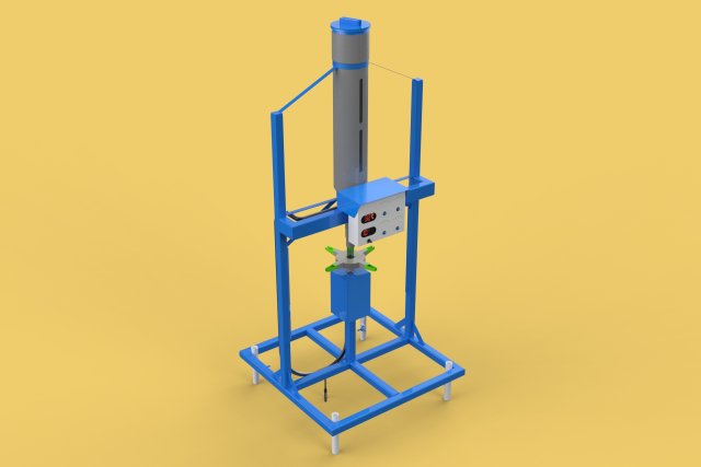 SPREADER ROTARY AUTOMATIC FISH FEEDER CENTRIFUGAL 3D Model .c4d .max .obj .3ds .fbx .stl .blend 