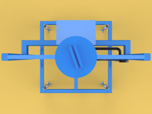 SPREADER ROTARY AUTOMATIC FISH FEEDER CENTRIFUGAL 3D Model