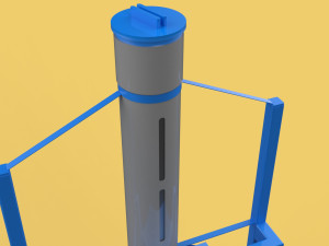 SPREADER ROTARY AUTOMATIC FISH FEEDER CENTRIFUGAL 3D Model