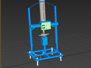 SPREADER ROTARY AUTOMATIC FISH FEEDER CENTRIFUGAL 3D Model