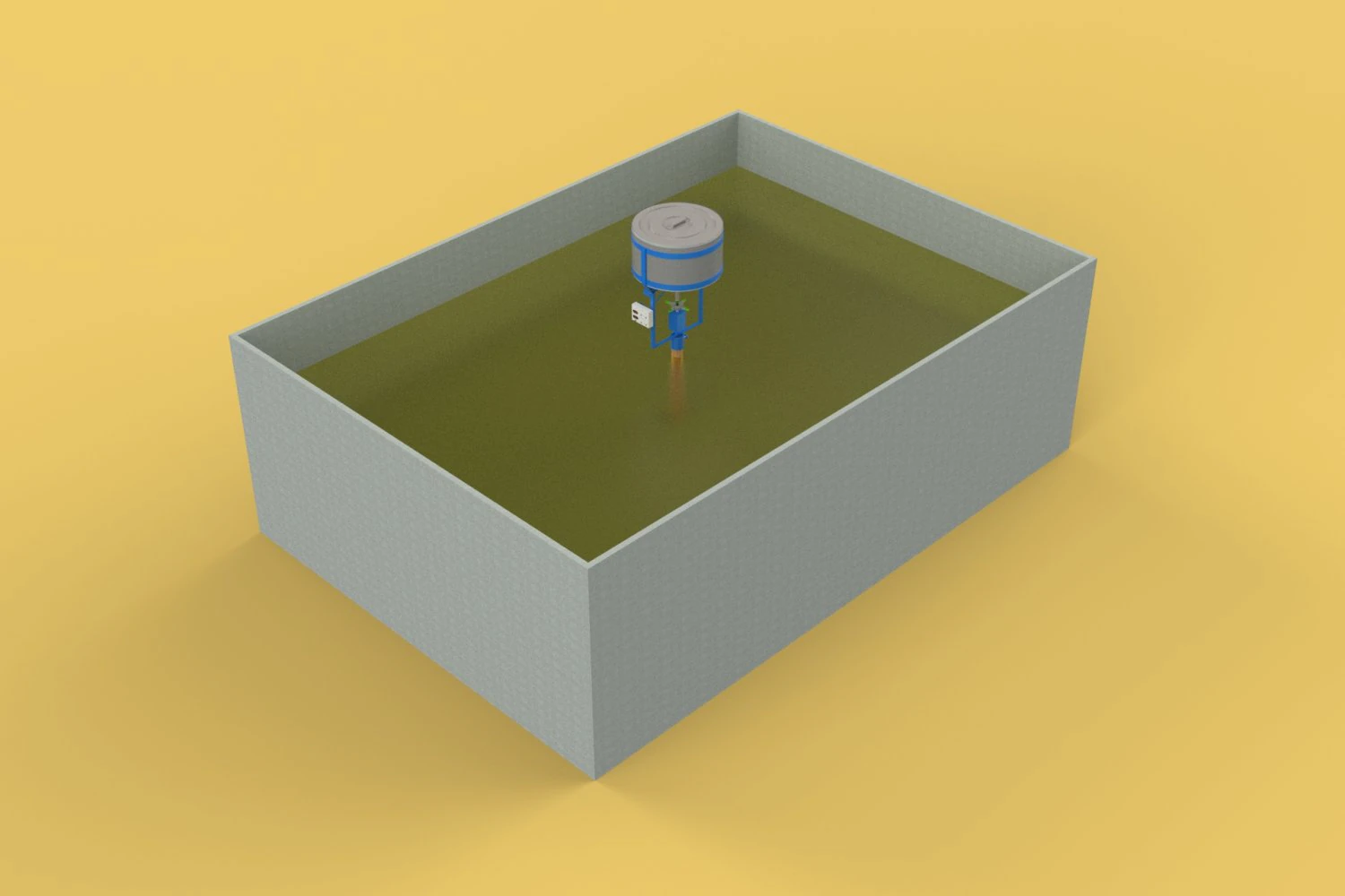 ALIMENTATION &Agrave; POISSON &Eacute;PANDEUR CENTRIFUGE ROTATIVE AUTOMATIQUE Modèle 3D .c4d .max .obj .3ds .fbx .stl .blend 